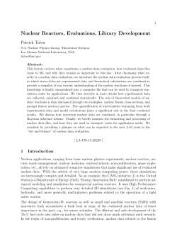 Nuclear Reactors, Evaluations, Library