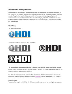 Guidelines for Using the HDI Logo