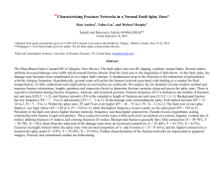 Characterizing Fracture Networks in a Normal Fault Splay Zone