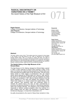 the recent history of the High Museum of Art