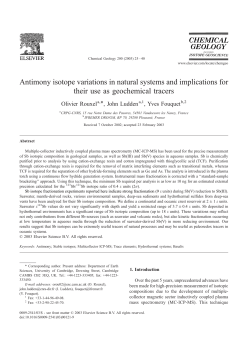 Antimony isotope variations in natural systems and implications for