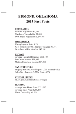 EDMOND, OKLAHOMA 2015 Fast Facts