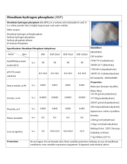 Disodium hydrogen phosphate (DSP)