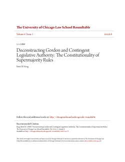 Deconstructing Gordon and Contingent Legislative Authority: The