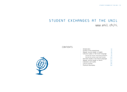 student exchanges at the unil