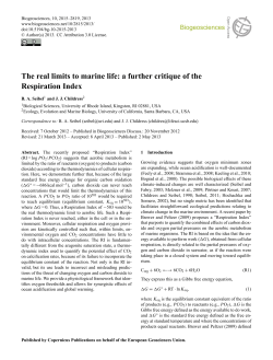 The real limits to marine life: a further critique of