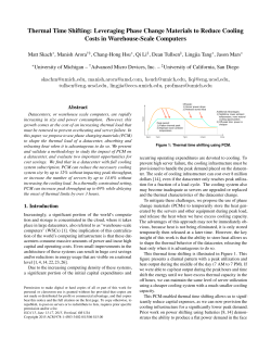 Thermal Time Shifting: Leveraging Phase Change - Clarity-Lab