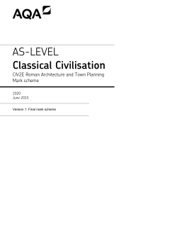 Roman Architecture and Town Planning June 2015