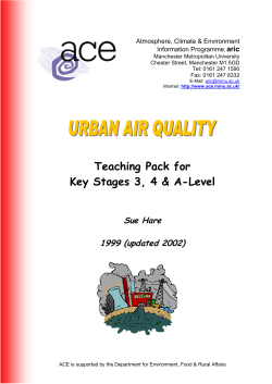 Urban Air Quality Teaching Pack