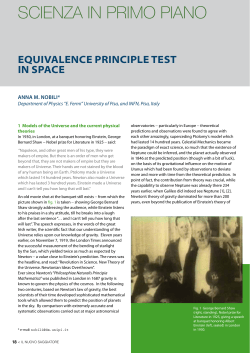 scienza in primo piano - Societ&agrave; Italiana di Fisica