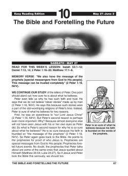 The Bible and Foretelling the Future