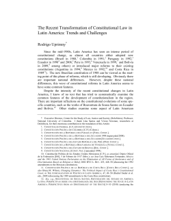 The Recent Transformation of Constitutional Law in Latin America