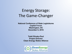 Energy Storage: The Game-Changer - National Conference of State