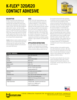 k-flex&reg; 320/620 contact adhesive