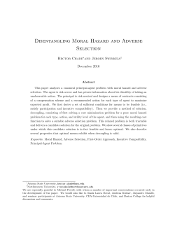 Disentangling Moral Hazard and Adverse Selection