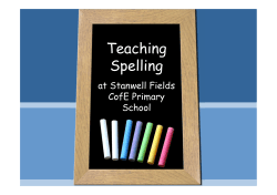 Teaching Spelling