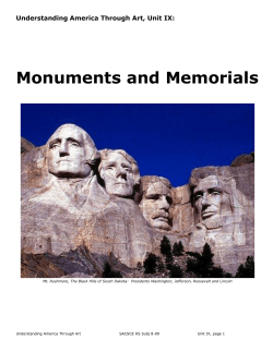 Unit 9 Monuments and Memorials