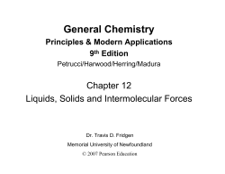 General Chemistry - Memorial University