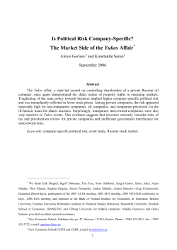 Is Political Risk Company-Specific?