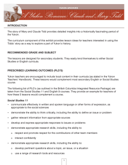 INTRODUCTION The story of Mary and Claude