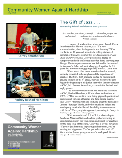 The Gift of Jazz . . . Community Women Against Hardship