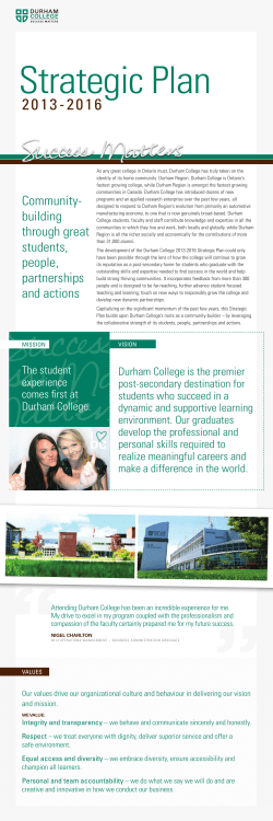 Community- building through great students, people, partnerships