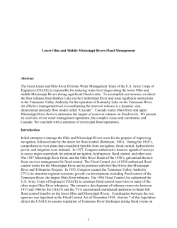 Lower Ohio and Middle Mississippi Flood Management