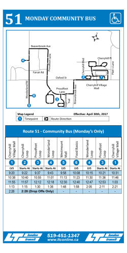 Call In Phone Number - London Transit Commission