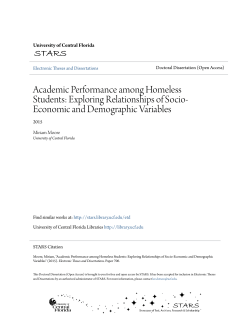 Academic Performance among Homeless Students