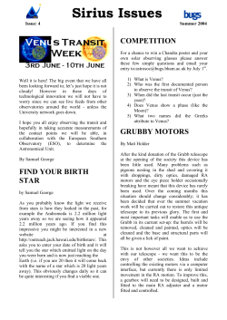 Sirius Issues 4 - Guild of Students