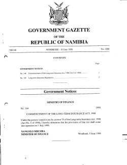 Regulations to LTI Act