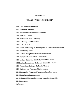 trade union leadership