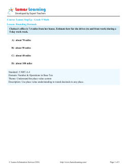 Course: Lumos StepUp - Grade 5 Math Lesson: Rounding Decimals