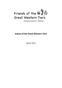 here. - Friends of the Great Western Tiers
