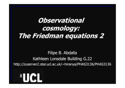 Observational cosmology