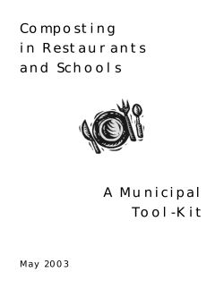 Composting in Restaurants and Schools A Municipal Tool-Kit