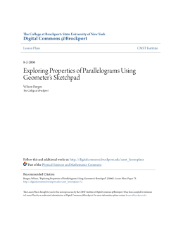 Exploring Properties of Parallelograms Using