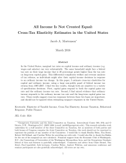 All Income Is Not Created Equal: Cross