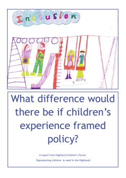 HCF REPORT - Highland Children`s Forum