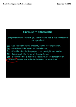 Equivalent Expression Notes.notebook