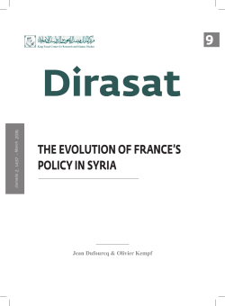 the evolution of france`s policy in syria