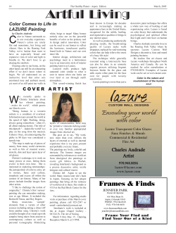 Color comes to life in Lazure painting