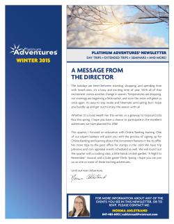 a message from the director