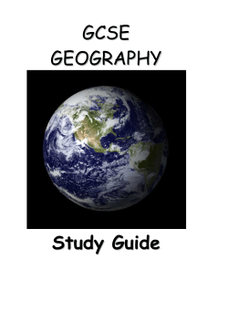 GCSE GEOGRAPHY Study Guide