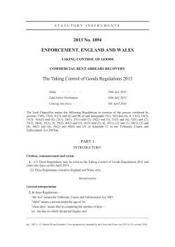 2013 No. 1894 ENFORCEMENT, ENGLAND AND WALES The
