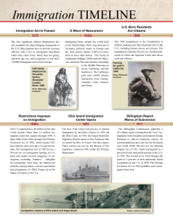 Immigration TIMELINE - Annenberg Classroom