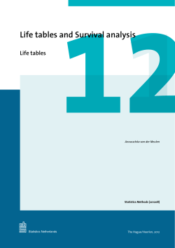 Life tables and survival analysis