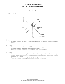 ap&reg; microeconomics 2013 scoring guidelines