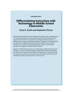 Differentiating Instruction with Technology in Middle School