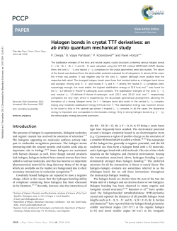 Halogen bonds in crystal TTF derivatives: an ab initio quantum